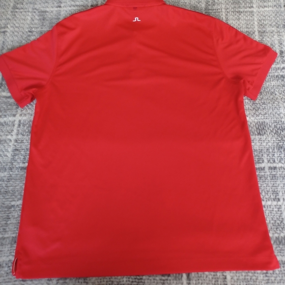 JL J. Lindeberg XXL Cherry Red Polo Golf Shirt Performance Outdoor - Picture 9 of 11